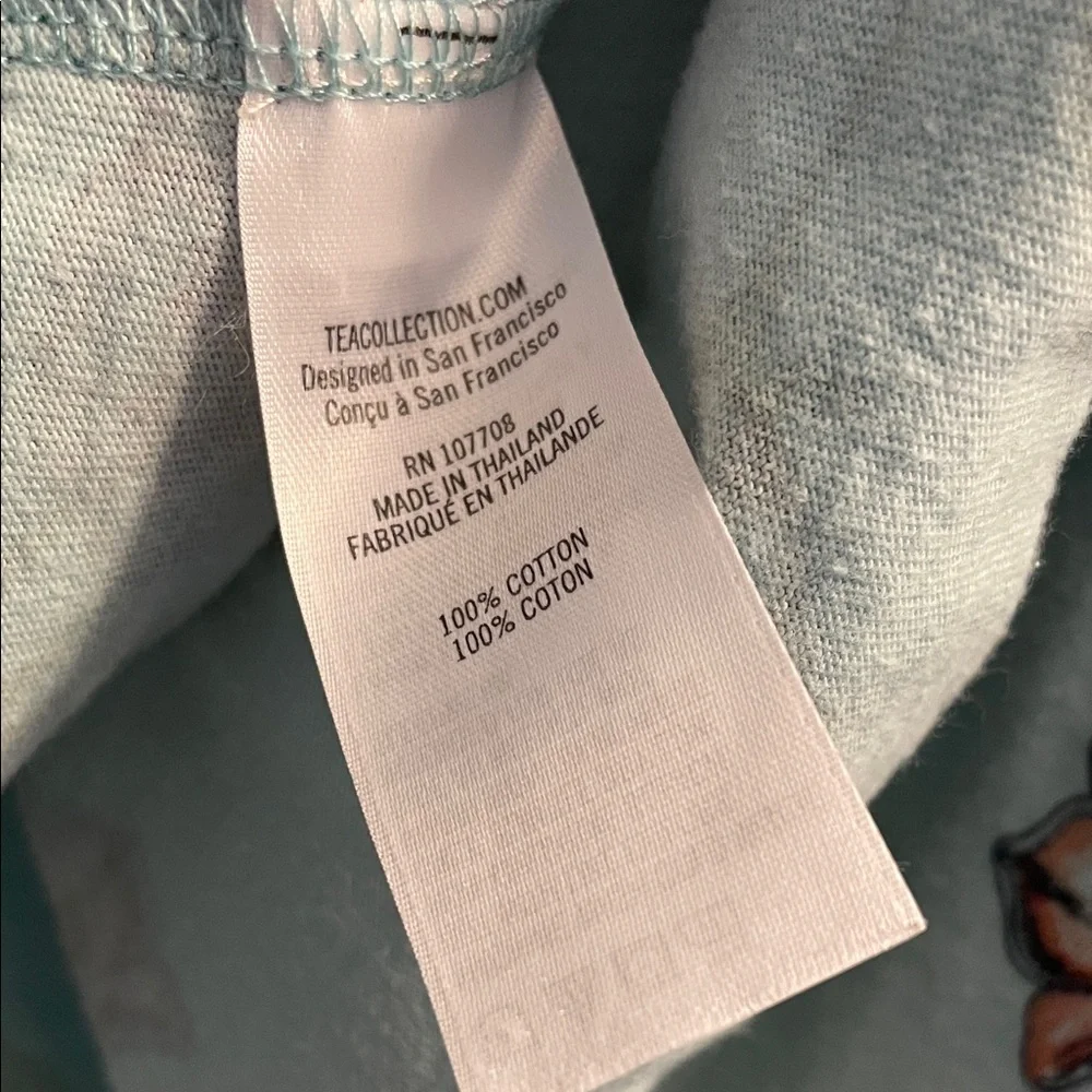 Tea Collection Floral Kids Dress in Light Blue